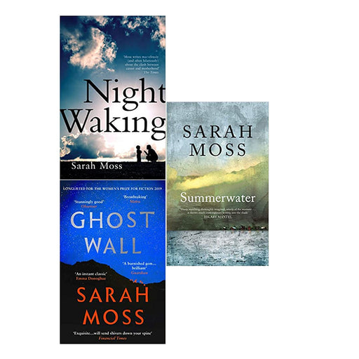 Sarah Moss 3 Books Collection Set (Night Waking,Summerwater,Ghost Wall) - The Book Bundle