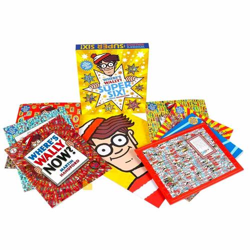 Where's Wally? The Super Six! by Martin Handford 6 Classic Books, Poster & Jigsaw Puzzle Collection Box Set - The Book Bundle