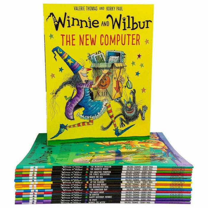 Winnie and Wilbur Series 16 Books Bag Collection Set By Valerie Thomas PB - The Book Bundle
