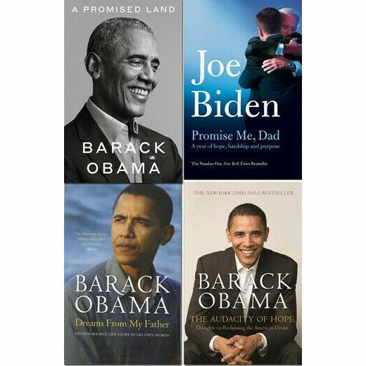 A Promised Land, Promise Me Dad, Dreams From My Father ,The Audacity of Hope 4 Books Collection Set - The Book Bundle