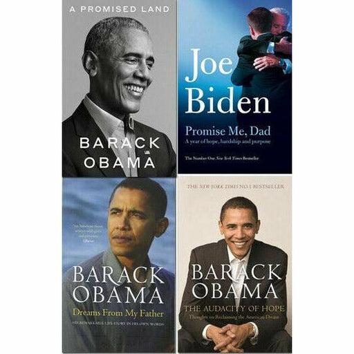 A Promised Land, Promise Me Dad, Dreams From My Father ,The Audacity of Hope 4 Books Collection Set - The Book Bundle