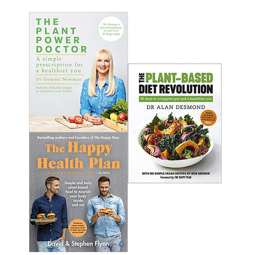 The Plant Power Doctor,The Plant-Based Diet Revolution,The Happy Health Plan 3 Books Collection Set - The Book Bundle