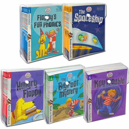 Biff, Chip and Kipper Stage 1 - 5 Read with Oxford: 3+: 88 Phonics Books Collection Set (Stage 1 First Step , Stage 2 Early Reader, Stage 3 Growing) - The Book Bundle