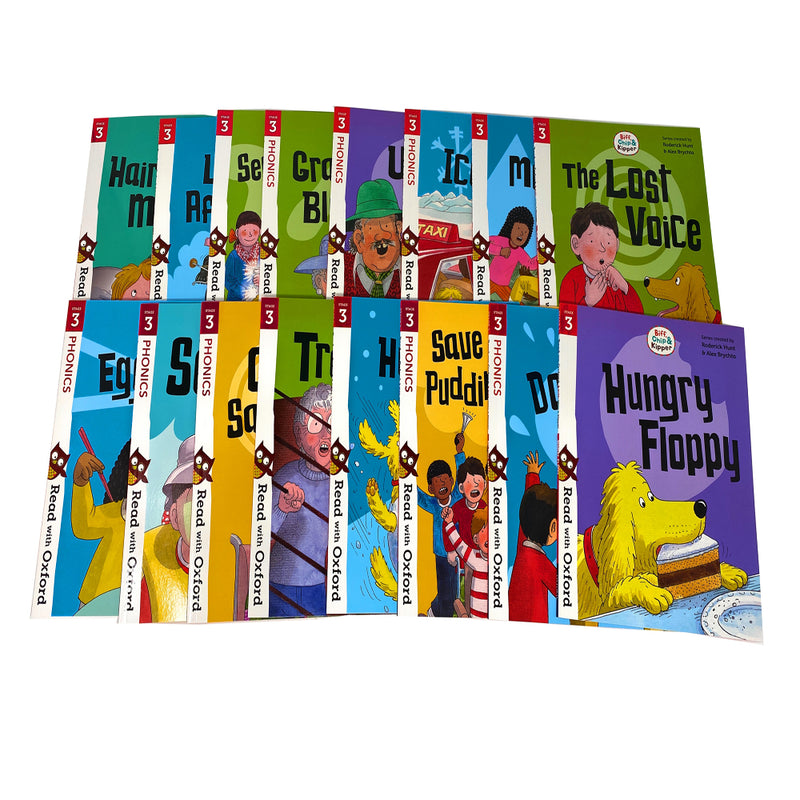 Biff, Chip and Kipper Stage 3 Read with Oxford: 5+: 16 Books Collection Set - The Book Bundle