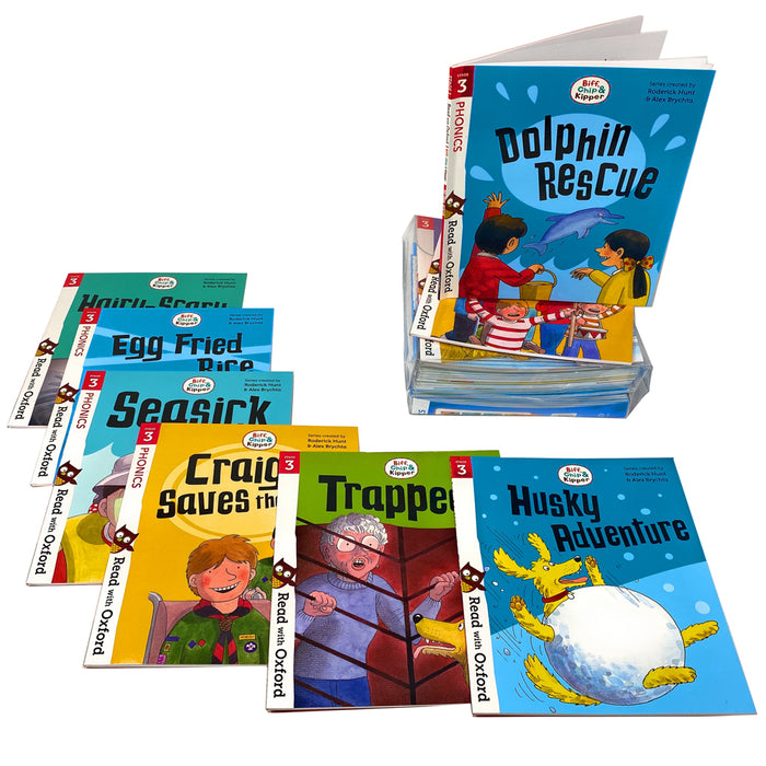 Biff, Chip and Kipper Stage 3 Read with Oxford: 5+: 16 Books Collection Set - The Book Bundle