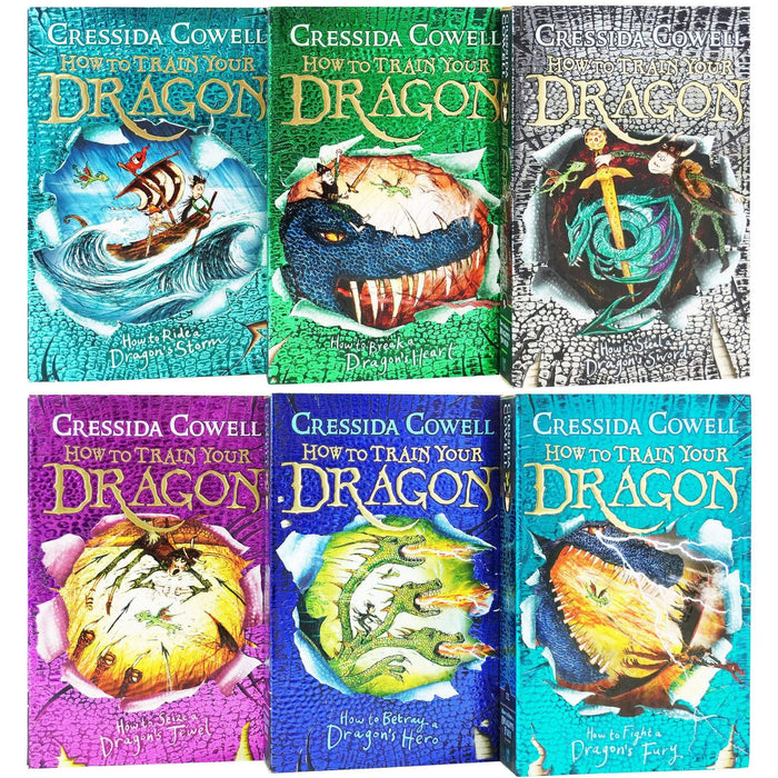 How to Train Your Dragon 6 Books Collection Set Book 7 to12  By Cressida Cowell NEW - The Book Bundle