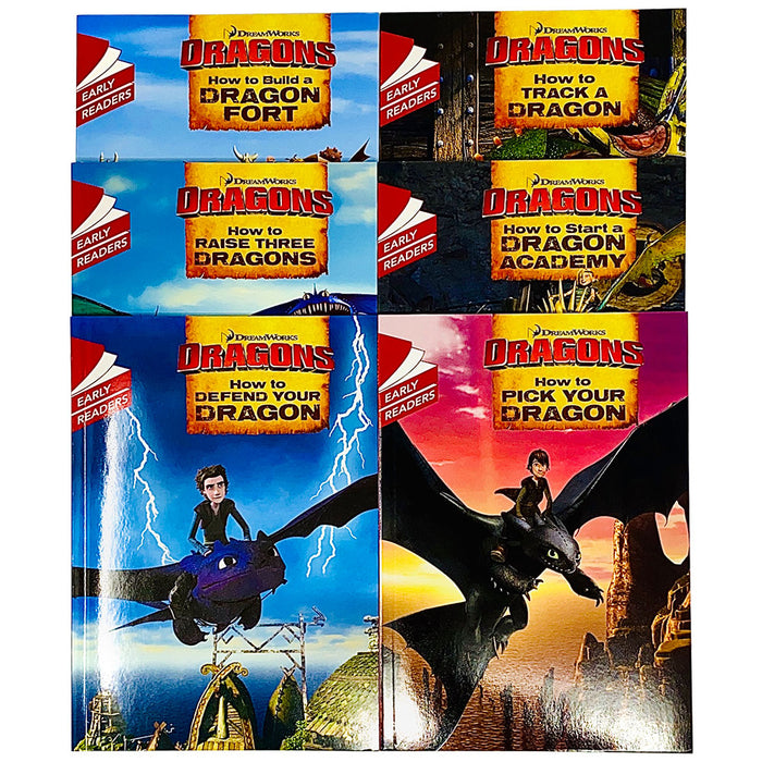 How to train your dragon dream works color early readers 6 books collection set - The Book Bundle