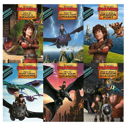 How to train your dragon dream works color early readers 6 books collection set - The Book Bundle