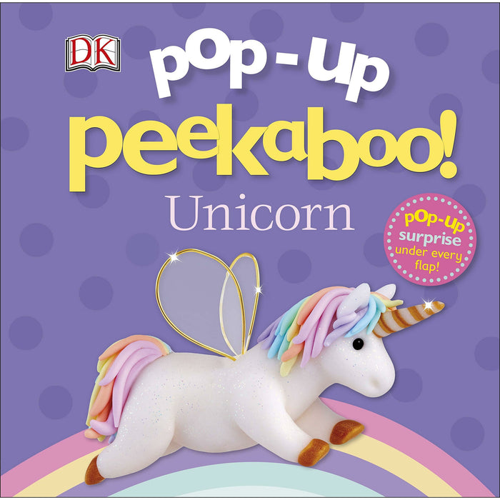 Pop-Up Peekaboo! 4 Books Collection Set By DK (Unicorn, Baby Dinosaur, Bedtime) - The Book Bundle