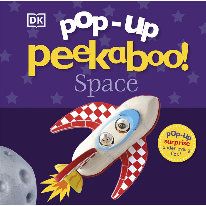 Pop-Up Peekaboo! 4 Books Collection Set By DK (Space, Baby Dinosaur, Bedtime) - The Book Bundle