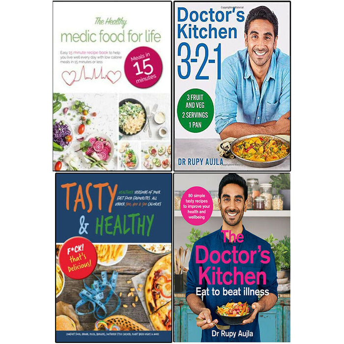 Doctor’s Kitchen 3-2-1,Tasty & Healthy & Healthy Medic Food for Life 4 Books Set - The Book Bundle
