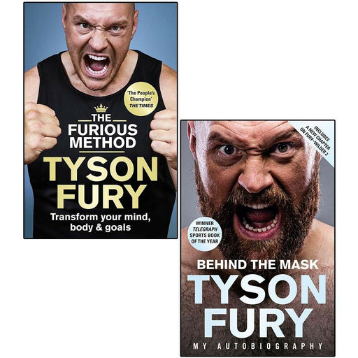 Tyson Fury 2 Books Collection Set (The Furious Method & Behind the Mask) - The Book Bundle