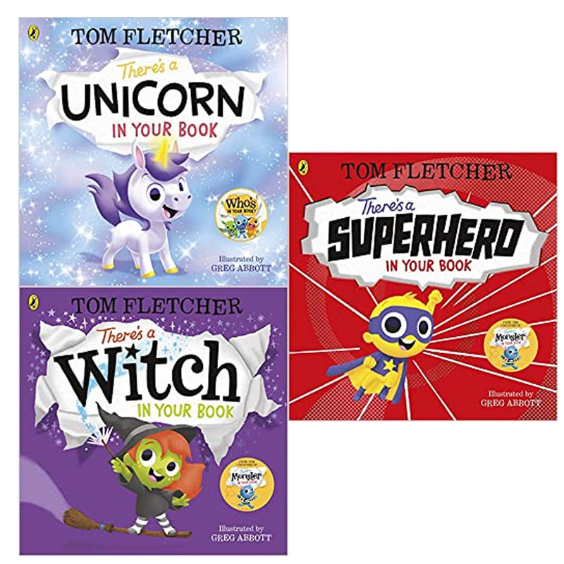 Who's in Your Book Series ? By Tom Fletcher Collection 3 Books Set(Unicorn, Witch, Superhero) - The Book Bundle