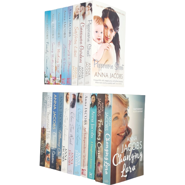Anna Jacobs 19 Books Set (Changing Lara,Cinnamon,Peppercorn Street & More) - The Book Bundle