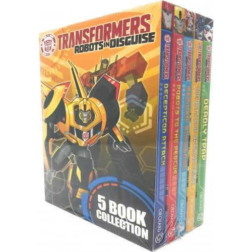 Transformers Robots In Disguise Collection 5 Books Box Set Decepticon Attack Pack - The Book Bundle