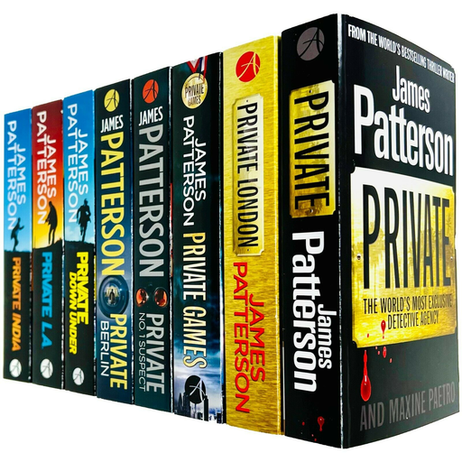 James Patterson Private Series  Books 1 - 8 Collection Set (Private, Private London) - The Book Bundle