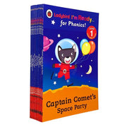 Ladybird Im Ready For Phonics Level 1-12 children's book collection set, featuring colorful cover illustrations for early reading.