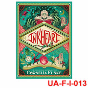Cover image of "Inkheart" by Cornelia Funke, the first book in the fantasy adventure trilogy, published by Chicken House.