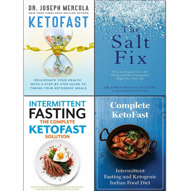 Salt Fix, KetoFast Rejuvenate Your Health,Complete KETOFAST Solution Intermittent Fasting 4 Books Collection Set - The Book Bundle