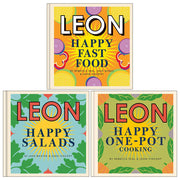 Leon Happy Fast Food, Happy Salads, Happy One-pot Cooking 3 Books Collection Set - The Book Bundle