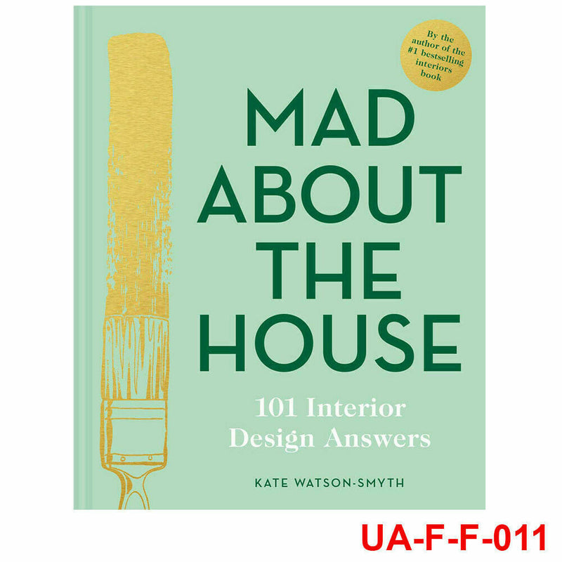 Hardcover copy of "Mad About the House" by Kate Watson-Smyth, featuring interior design tips on a Pavilion brand cover.