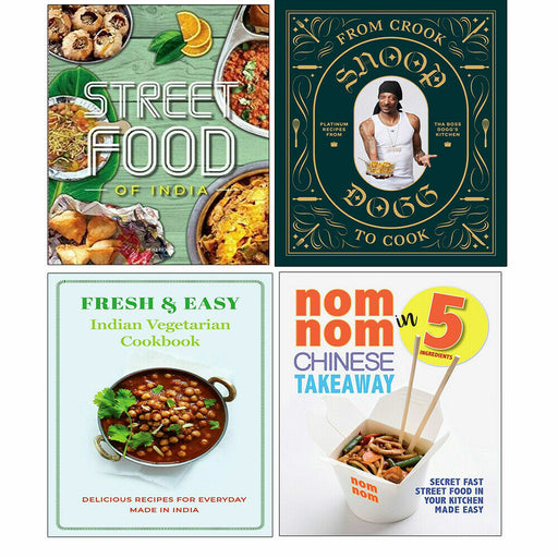 From Crook to Cook,Street Food,Nom Nom Chinese, Fresh Easy India 4 Books Set - The Book Bundle