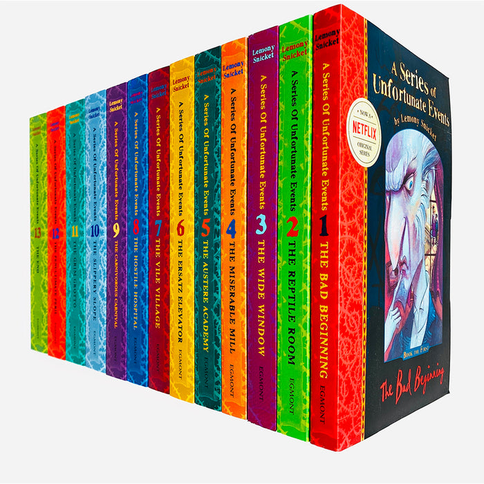 A Series of Unfortunate Events Series by Lemony Snicket 13 Books Complete Collection Set ( Books 1-13) - The Book Bundle