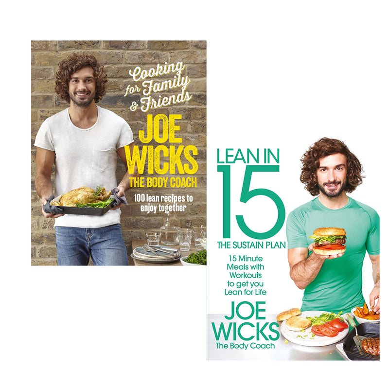 Cooking for Family and Friends [Hardcover] and Lean in 15 - The Sustain Plan 2 Books Collection Set With Gift Journal - The Book Bundle