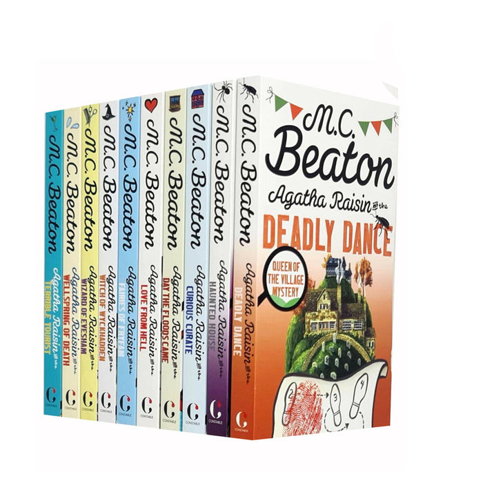 MC Beaton Series 10 Books Collection Set by Agatha Raisin - The Book Bundle