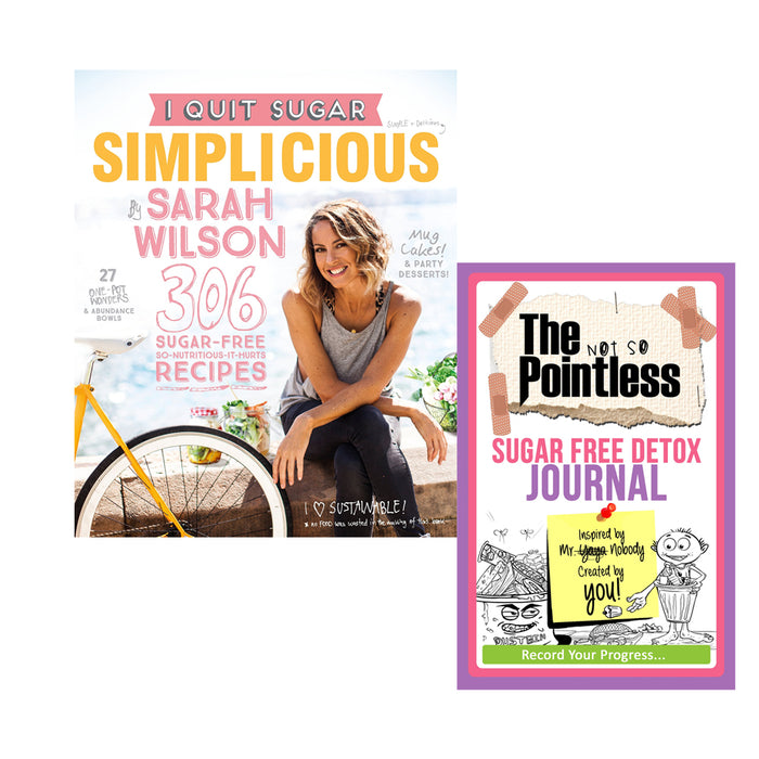 Sarah Wilson I Quit Sugar Simplicious Journal and Book Collection 2 Books Bundle - The Book Bundle