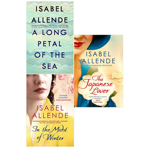 Isabel Allende 3 Book Collection Set (A Long Petal of the Sea,In the Midst of Winter,The Japanese Lover ) - The Book Bundle
