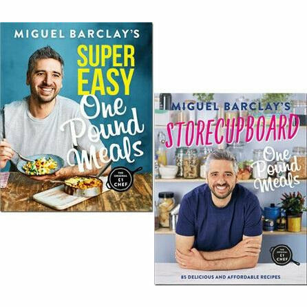 Miguel Barclay 2 Books Collection Set (Super Easy One Pound Meals ,Storecupboard) - The Book Bundle