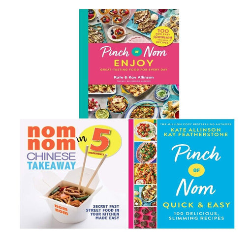 Pinch of Nom Enjoy Kay Allinson, Nom Nom Chinese Takeaway,Quick Easy 3 Books Set - The Book Bundle