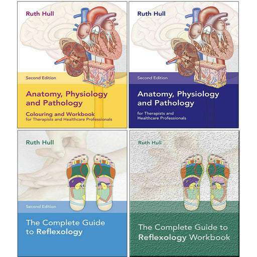 Ruth Hull Collection 4 Books Set The Complete Guide to Reflexology Workbook - The Book Bundle