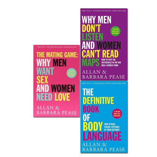 Allan and Barbara Pease 3 Books Collection Set Definitive Book of Body Language - The Book Bundle