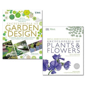 RHS Encyclopedia of Garden Design & Plants and Flowers 2 Books Collection Set - The Book Bundle