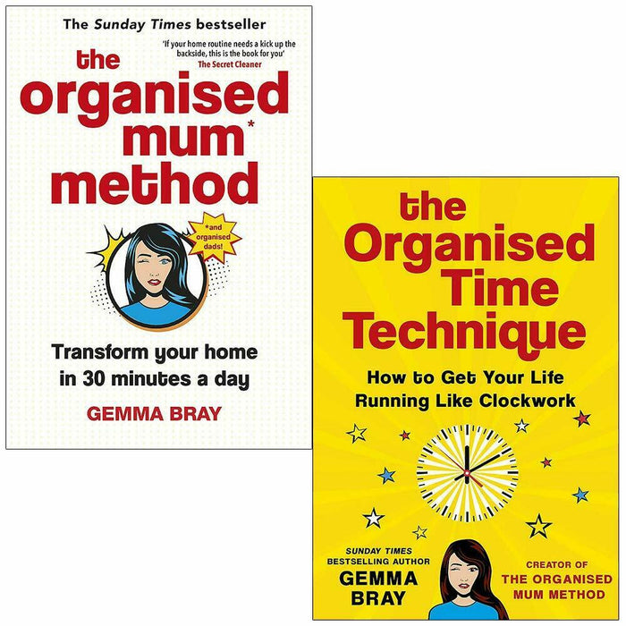 Gemma Bray 2 Books Collection Set The Organised Mum Method and Time Technique - The Book Bundle