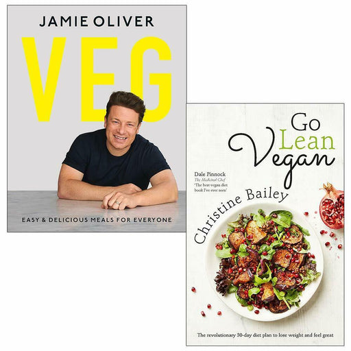 Veg Jamie Oliver, Go Lean Vegan 2 Books Collection Set - The Book Bundle