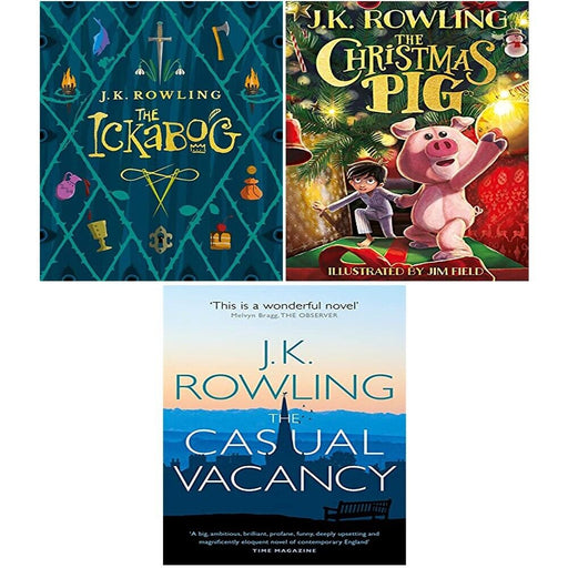 J.K. Rowling Collection 3 Books Set Ickabog, Casual Vacancy, Christmas Pig - The Book Bundle