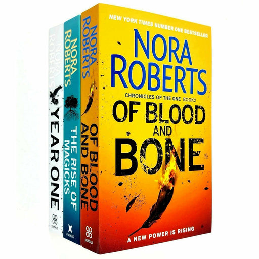 Chronicles of The One Series 3 Books Collection Set By Nora Roberts (Year One, Of Blood and Bone, The Rise of Magicks [Hardcover]) - The Book Bundle