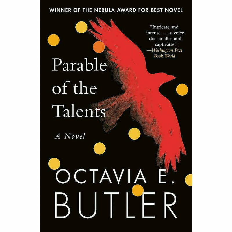 Two paperback books from the Parable Series by Octavia E. Butler, featuring book covers with distinctive artwork and titles.
