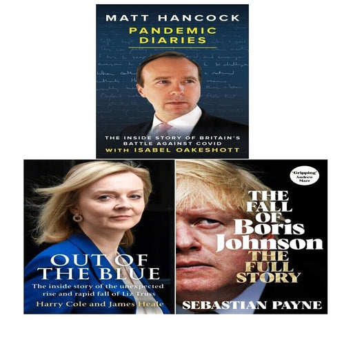 Out of the Blue Harry Cole, Pandemic Diaries, Fall of Boris Johnson 3 Books Set - The Book Bundle