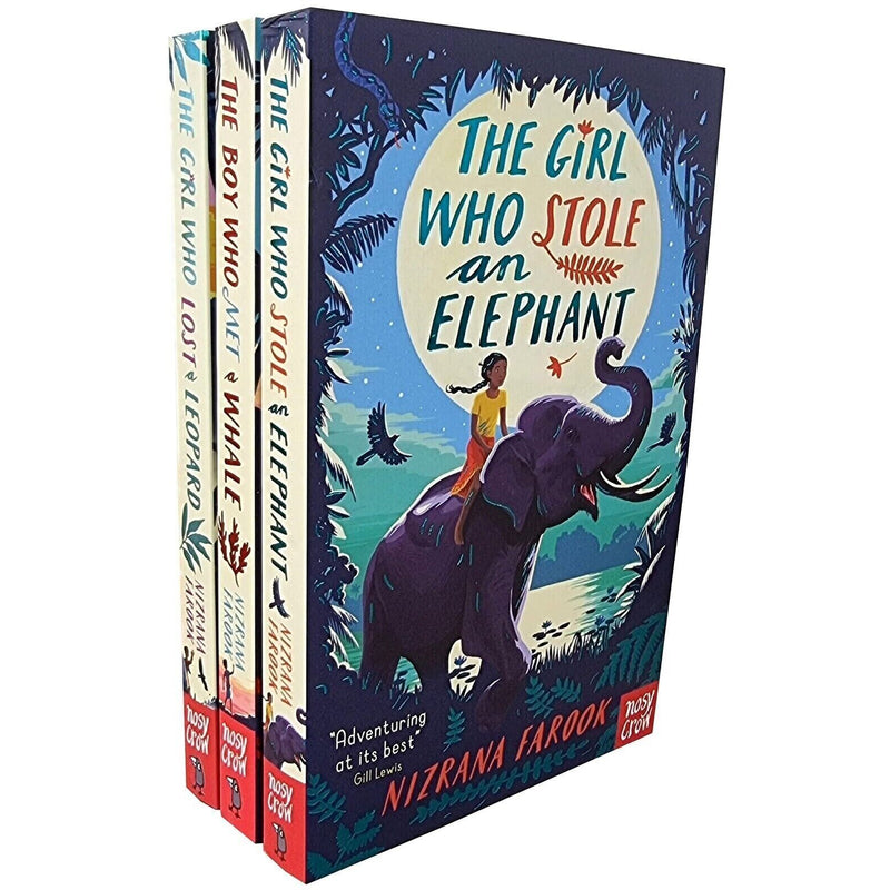 Nizrana Farook 3 Books Collection Set (The Girl Who Stole an Elephant, The Girl Who Lost a Leopard & The Boy Who Met a Whale) - The Book Bundle