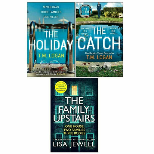 The Holiday, The Catch, The Family Upstairs 3 Books Collection Set - The Book Bundle