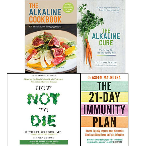 The Alkaline Cure,Cookbook,How Not To Die,The 21-Day 4 Books Collection Set - The Book Bundle