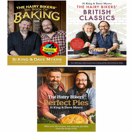 Hairy Bikers Collection 3 Books Set Big Book of Baking, Perfect Pies, British - The Book Bundle