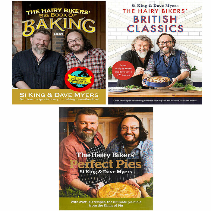 Hairy Bikers Collection 3 Books Set Big Book of Baking, Perfect Pies, British - The Book Bundle