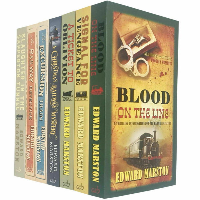 The Railway Detective Series 7 Books Collection Set By Edward Marston NEW Pack - The Book Bundle