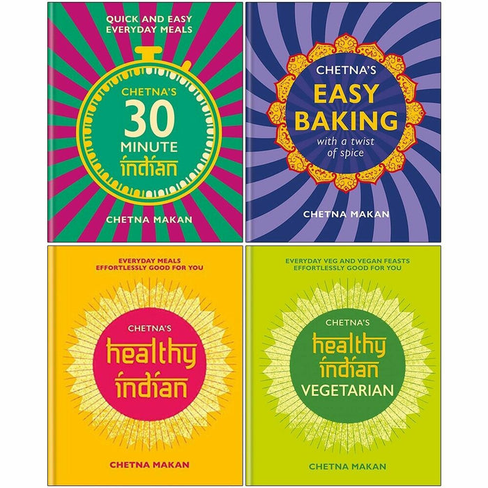 Chetna Makan 4 Books Collection Set (30-minute Indian, Easy Baking, Healthy Indian) - The Book Bundle