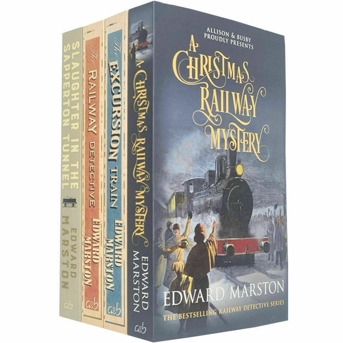The Railway Detective Series 4 Books Collection Set By Edward Marston Excursion - The Book Bundle